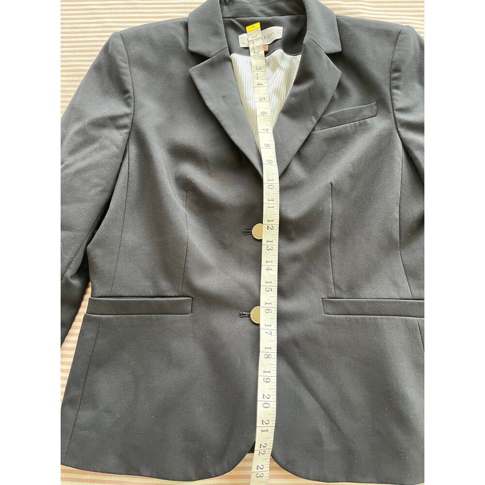 Calvin Klein Women's Blazer Navy Blue Two-Button Size 8 Buisness professional - Picture 7 of 9
